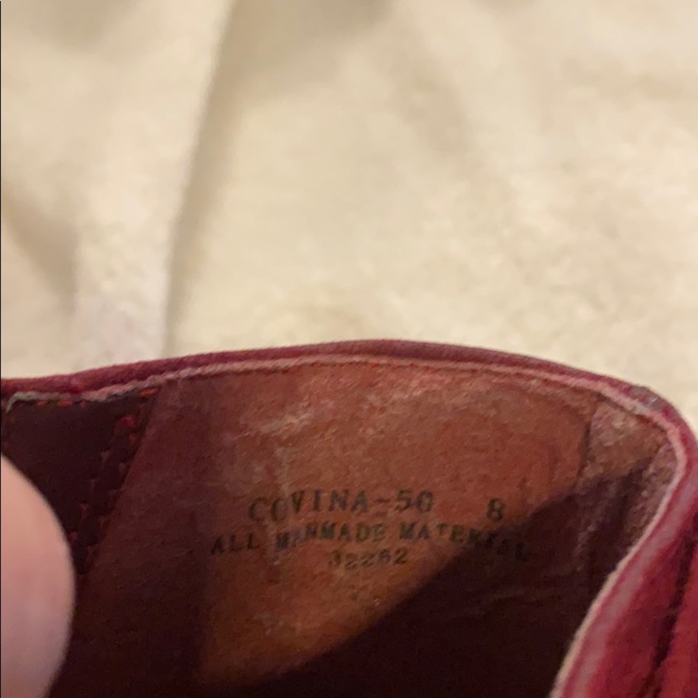 Sold to autumnallen562 Bamboo red velvet booties - Picture 7 of 11